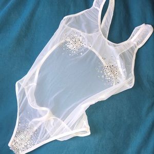 Bejeweled body suit